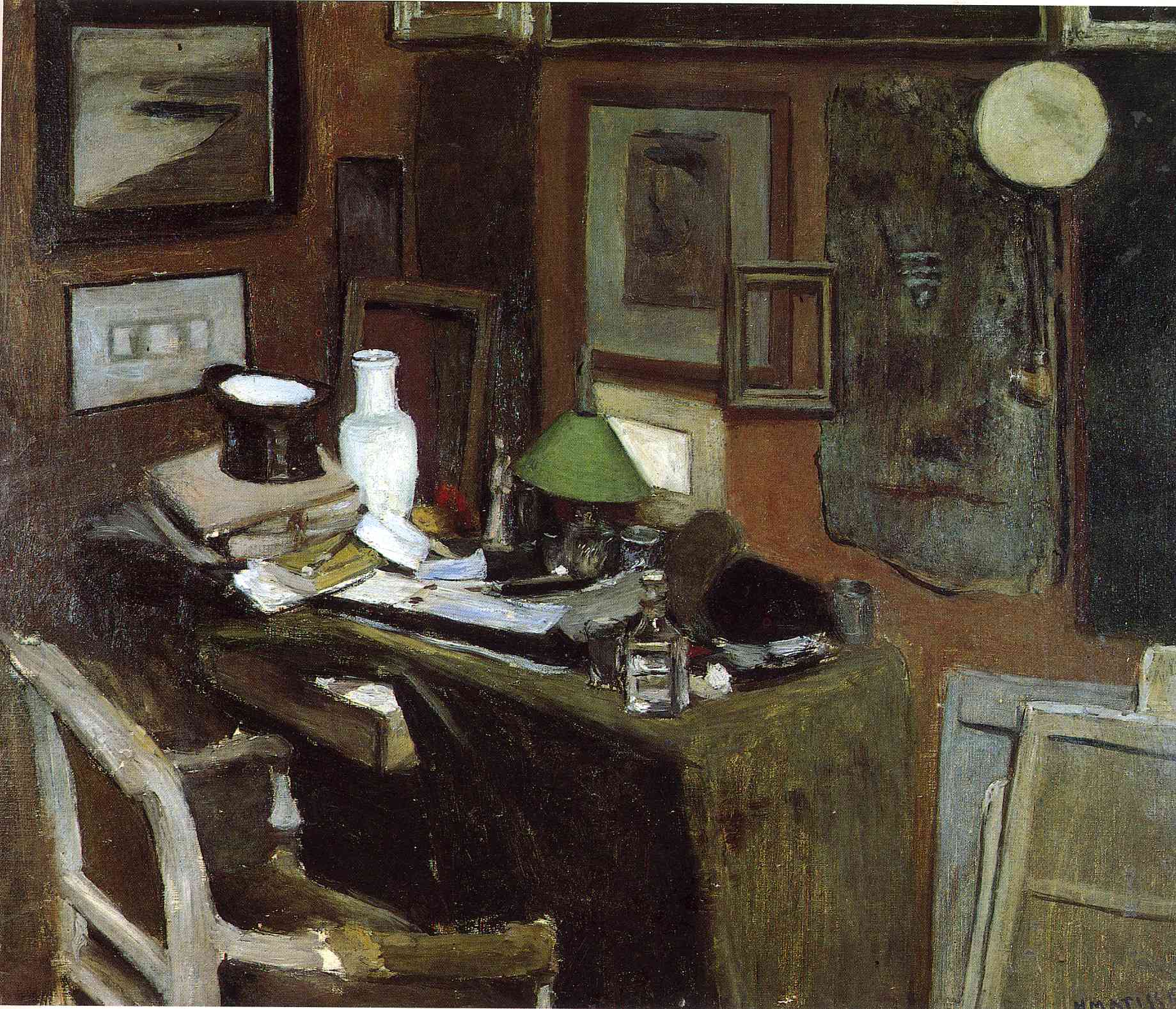 Henri Matisse - Interior with a top hat 1896